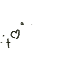 a drawing of a cross with a heart in the middle