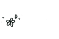 a black and white drawing of a flower on a black background