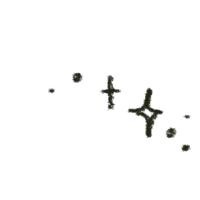 a drawing of a cross on a black background